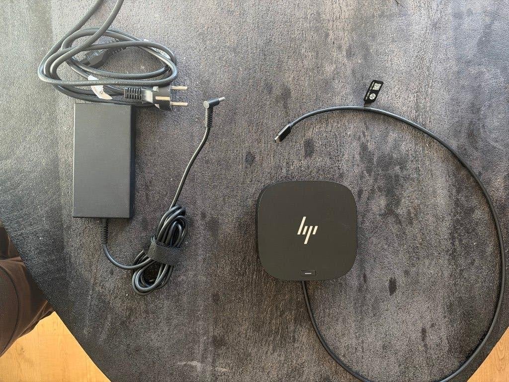 HP USB-C Dock G5 2x DP + HDMI + adapter, Ophalen, HP, Harde schijf, Docking station