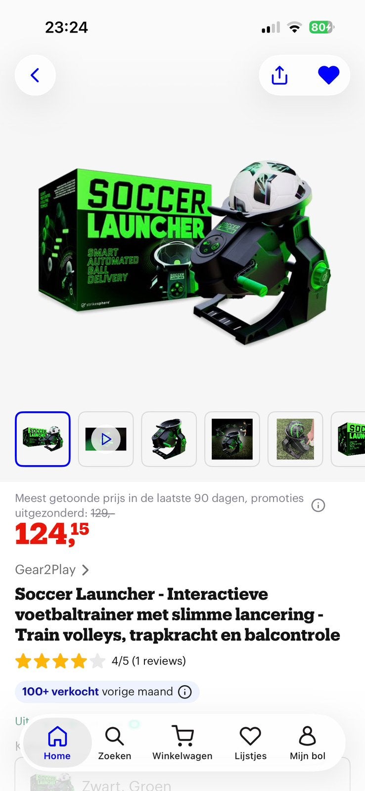 Soccer Launcher, Ophalen, Zo goed als nieuw