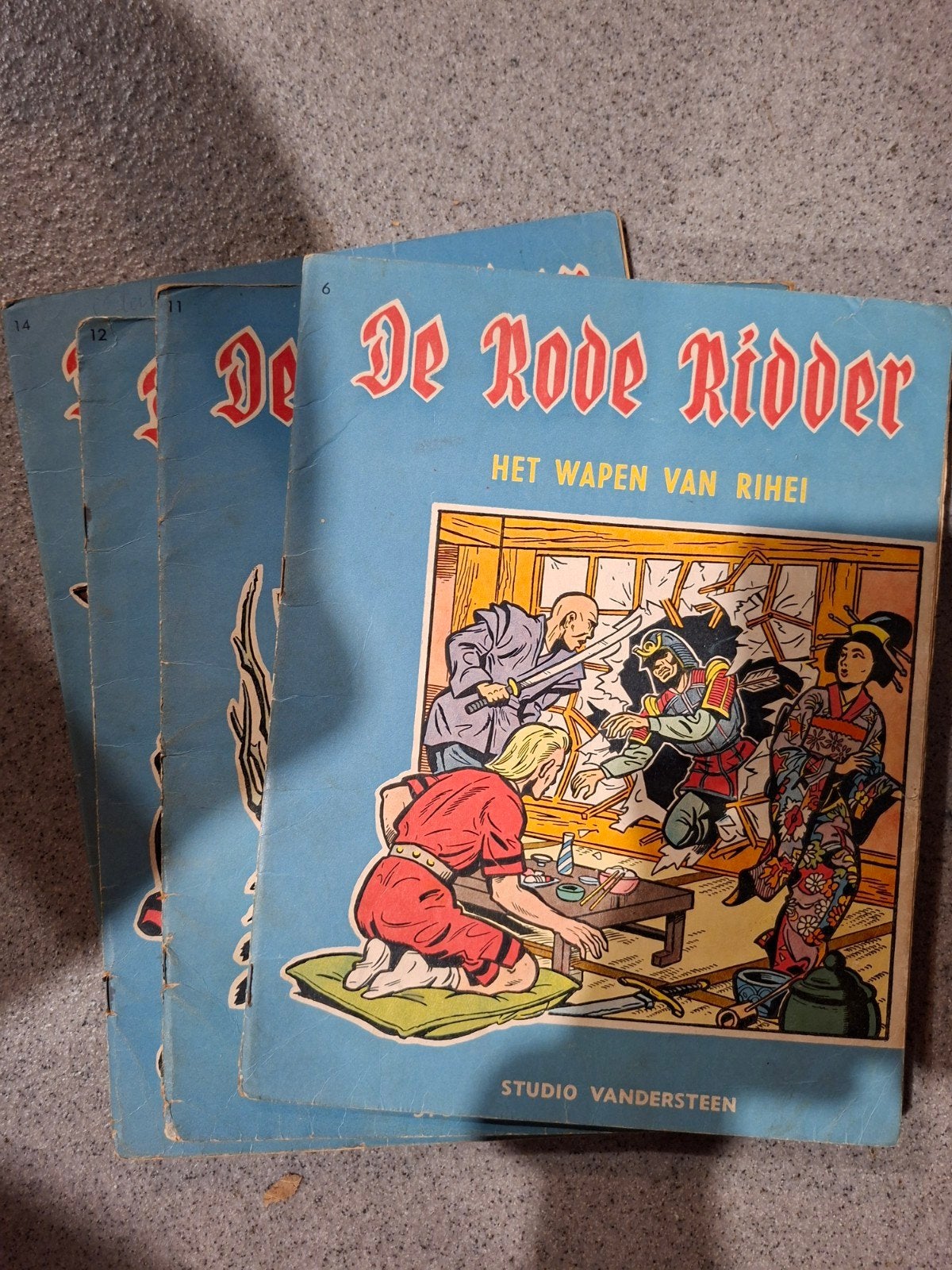 4 eerste drukken de rode ridder, Ophalen of Verzenden