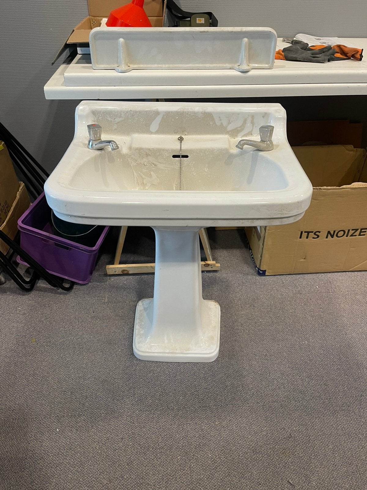 Vintage lavabo, Ophalen of Verzenden, Gebruikt