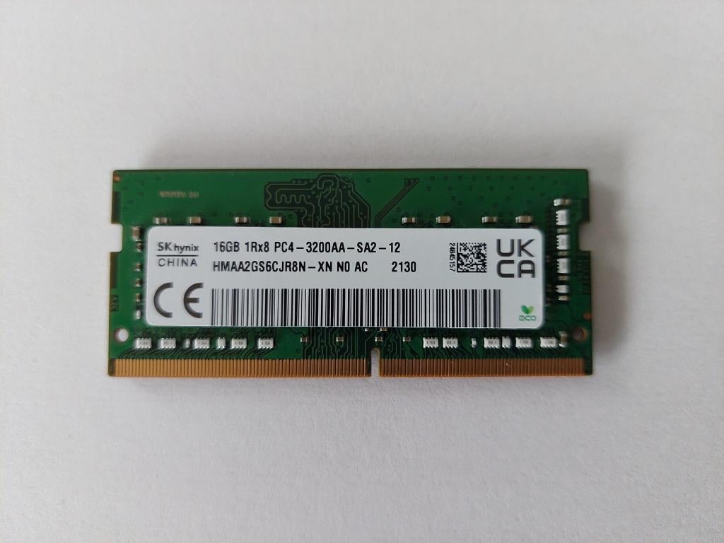 Mémoire RAM 16 Go SODIMM DDR-4 3200 Mhz pour PC Portable, Informatique & Logiciels, Mémoire RAM, Enlèvement ou Envoi, DDR4, Utilisé