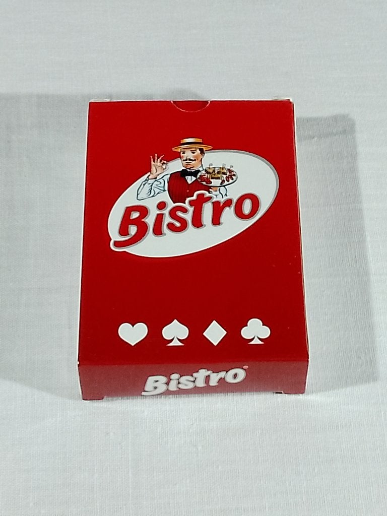 Vintage Bistro Speelkaarten – 52 Kaarten + 3 Jokers – Globet, Verzamelen, Ophalen of Verzenden, Gebruikt, Speelkaart(en)