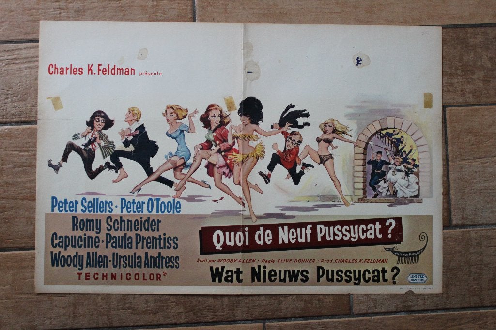filmaffiche What's New Pussycat 1965 filmposter, Enlèvement ou Envoi, Rectangulaire horizontal, A1 jusqu'à A3, Comme neuf
