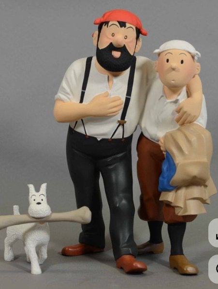 Tintin, haddock et Milou dans le désert 25cm., Enlèvement ou Envoi, Neuf, Autres types