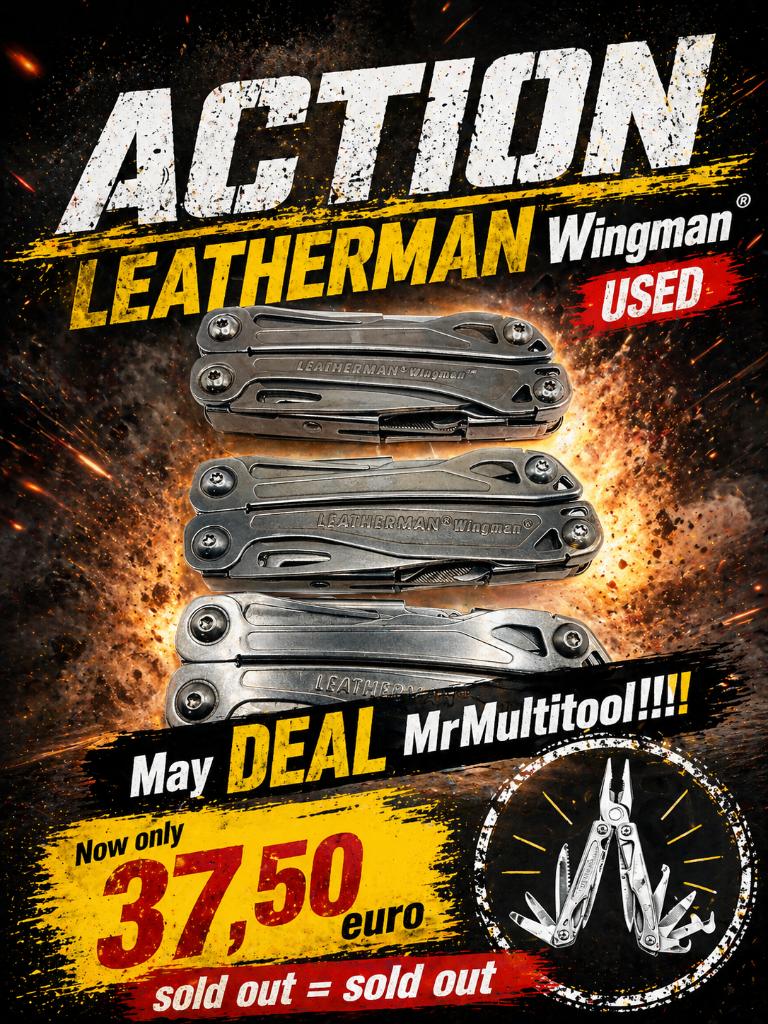 LEATHERMAN WINGMAN MEI DEAL MRMultitool! USED ONLY 37,50, Enlèvement ou Envoi, Utilisé
