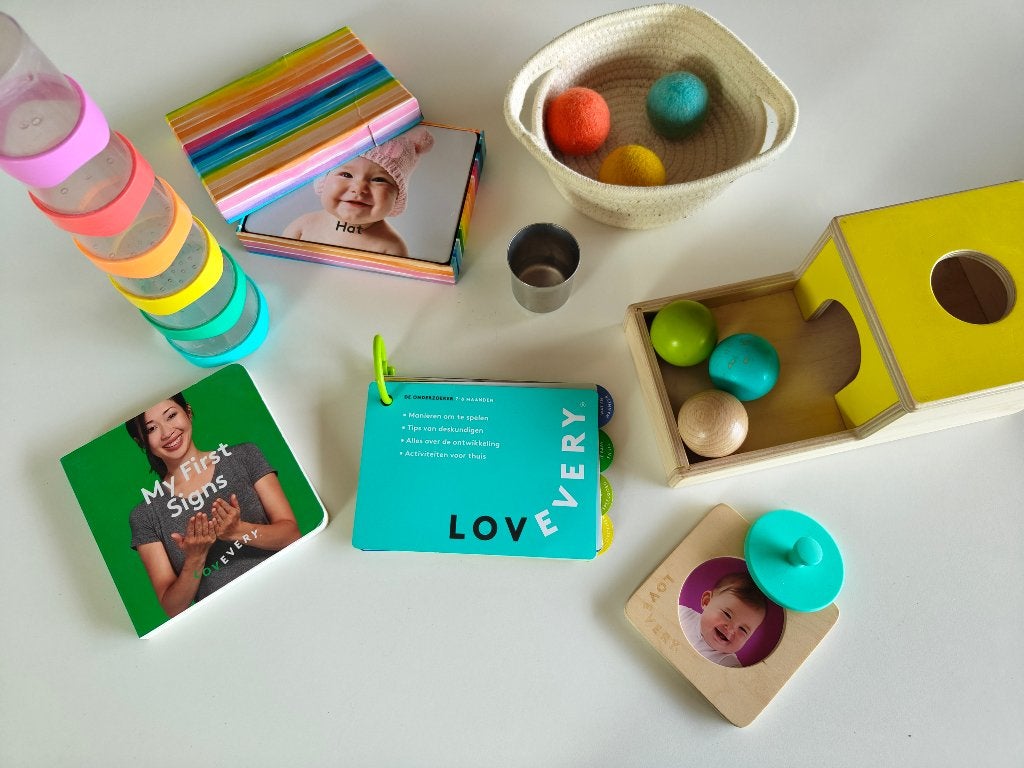 Lovevery doos - De onderzoeker 7-8 maanden, Ophalen, Gebruikt, Jongen of Meisje