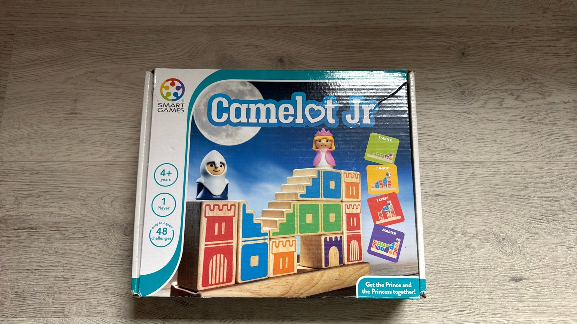 SmartGames - Camelot Jr - houten kleuterspel - 48 opdrachten, Ophalen, Zo goed als nieuw