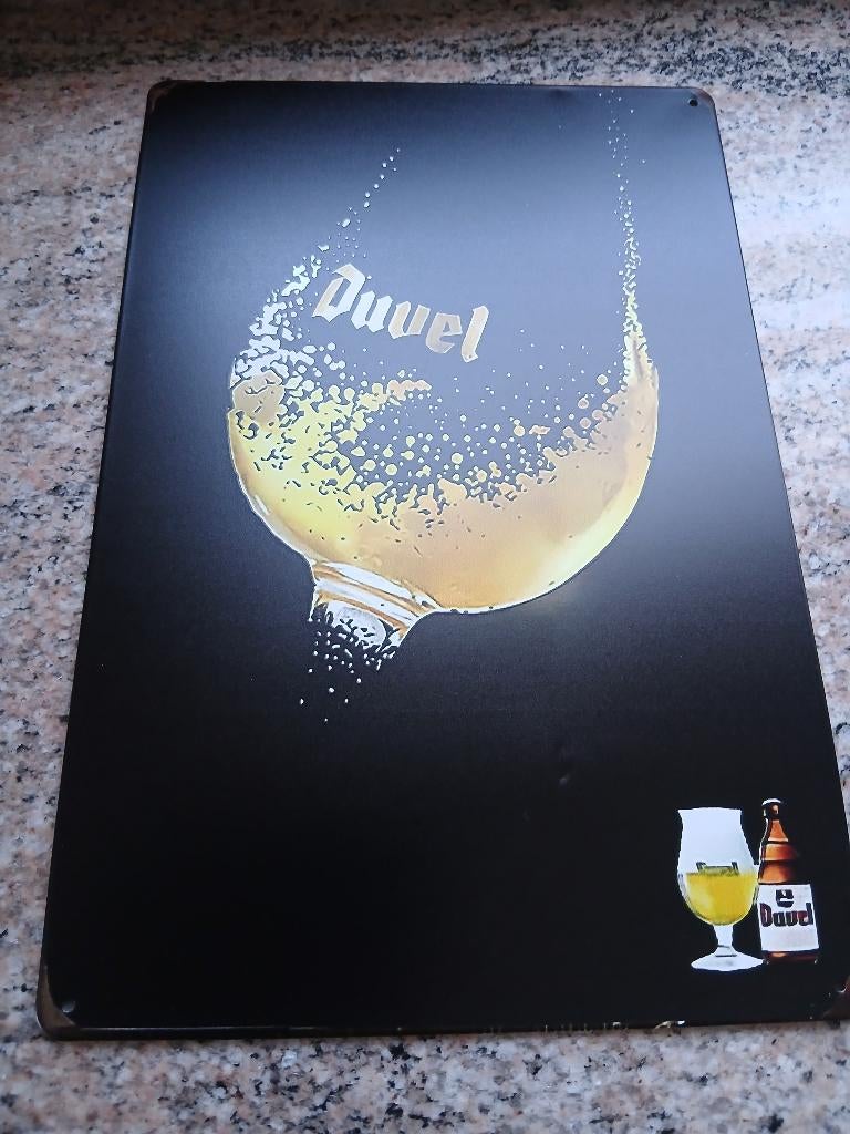 Superbe Plaque Duvel  30x20 cm, Enlèvement ou Envoi, Comme neuf, Panneau, Plaque ou Plaquette publicitaire, Duvel
