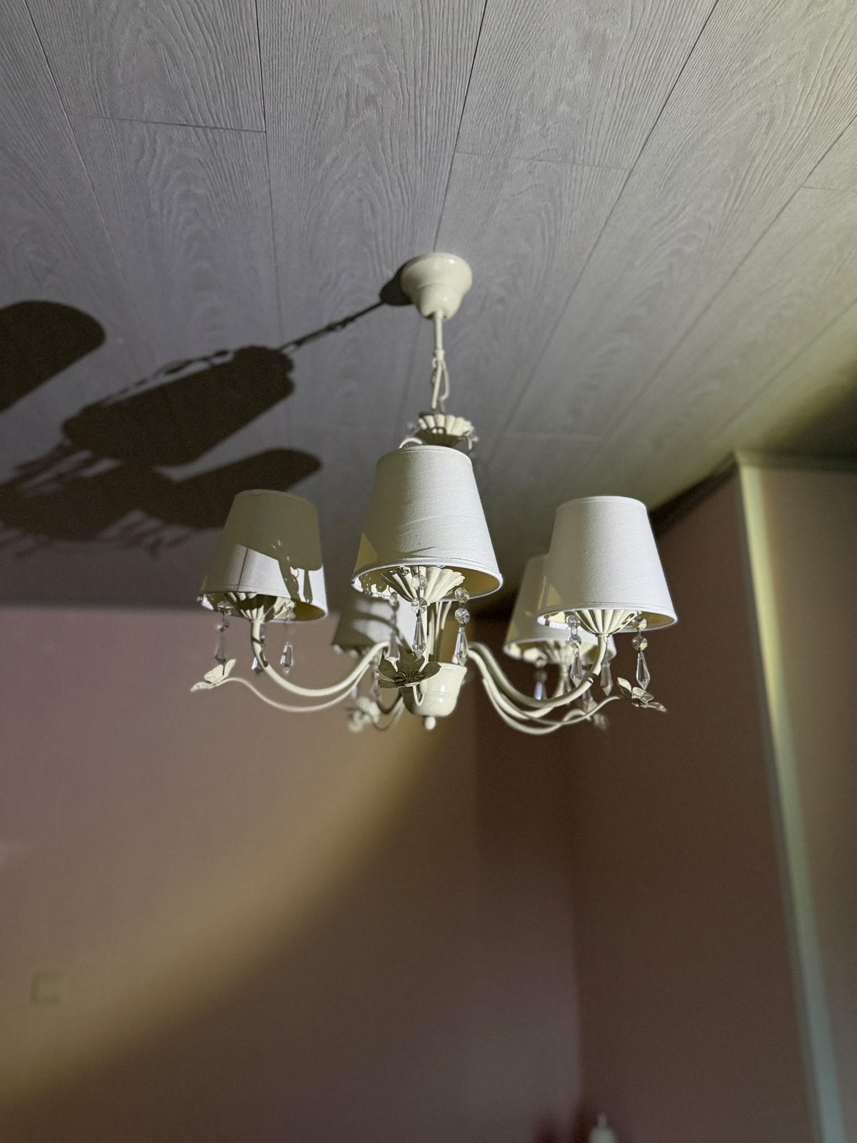 Kroonluchter hanglamp, Ophalen, Zo goed als nieuw, Metaal