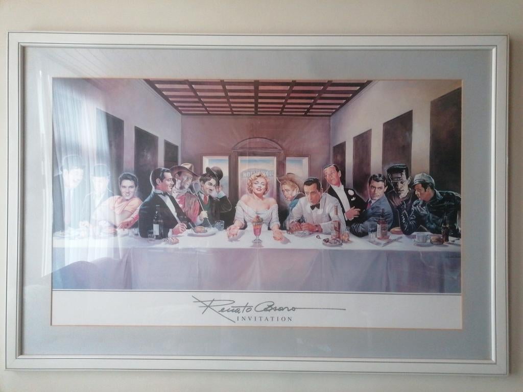 Het laatste avondmaal, gesigneerd, Huis en Inrichting, Ophalen of Verzenden