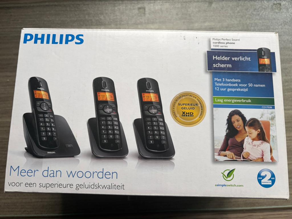 Fhilips telefoon Recente nieuwe telefoons, Enlèvement, Comme neuf