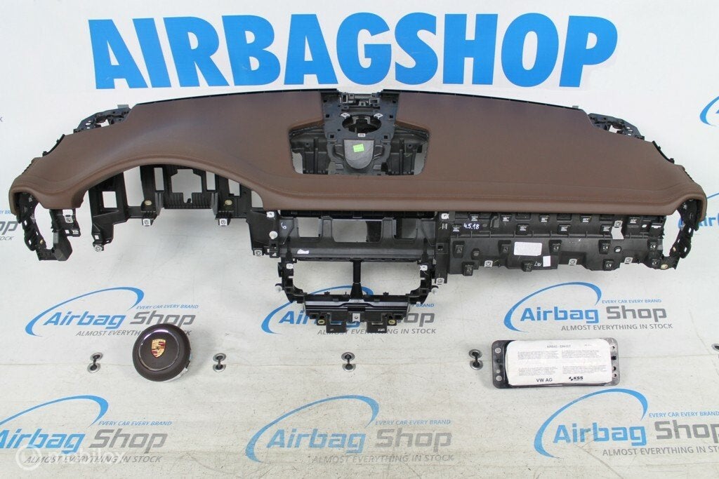 Airbag kit Tableau de bord cuir brun Porsche Cayenne, Gebruikt, Ophalen of Verzenden