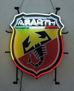 FIat abarth neon lichtreclame decoratie verlichting lamp, Enlèvement ou Envoi, Neuf, Table lumineuse ou lampe (néon)