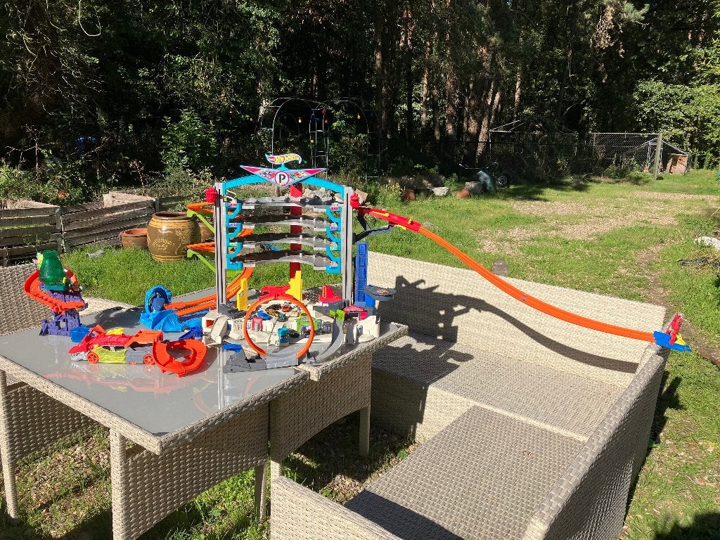 groot lot hotwheels inclusief auto's!, Ophalen, Gebruikt, Racebaan, Hot Wheels