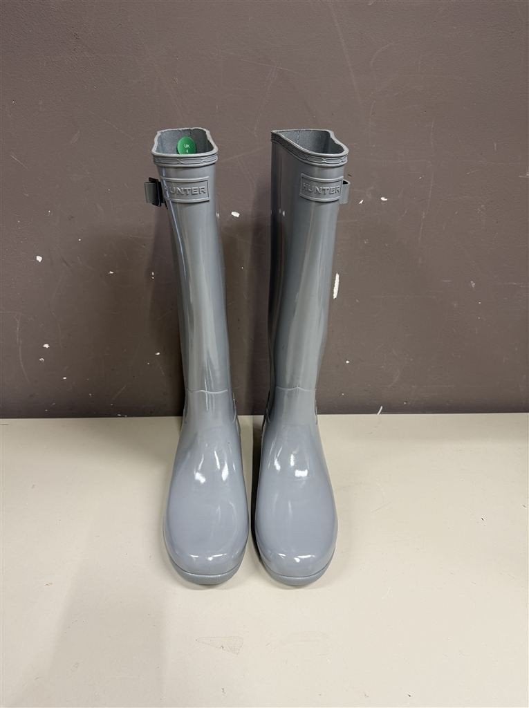 Laarzen - Hunter Grijs lange laarzen maat 37, Kleding | Dames, Schoenen, Ophalen of Verzenden, Nieuw, Grijs