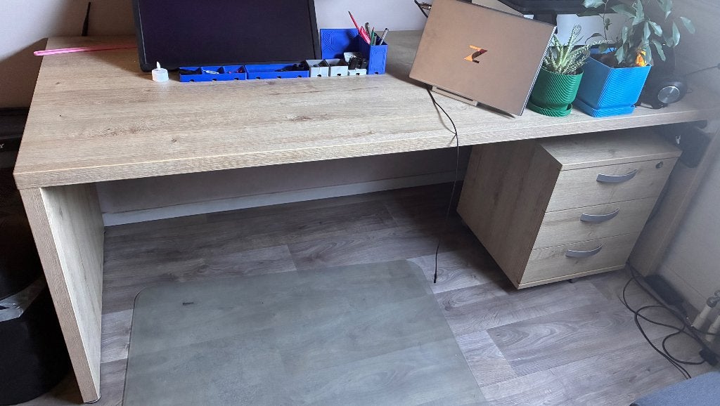 Bureau en kast, Enlèvement, Comme neuf, Bois, Bureau-armoire combiné