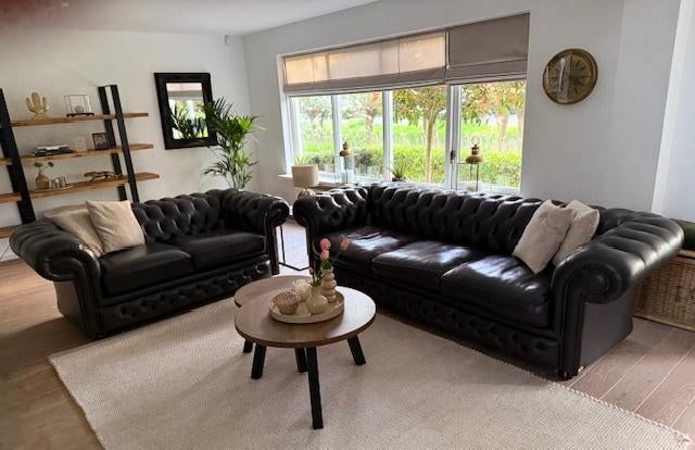 Exclusieve Chesterfield Set, Autres dimensions, 100 à 125 cm, 250 à 300 cm, Enlèvement ou Envoi