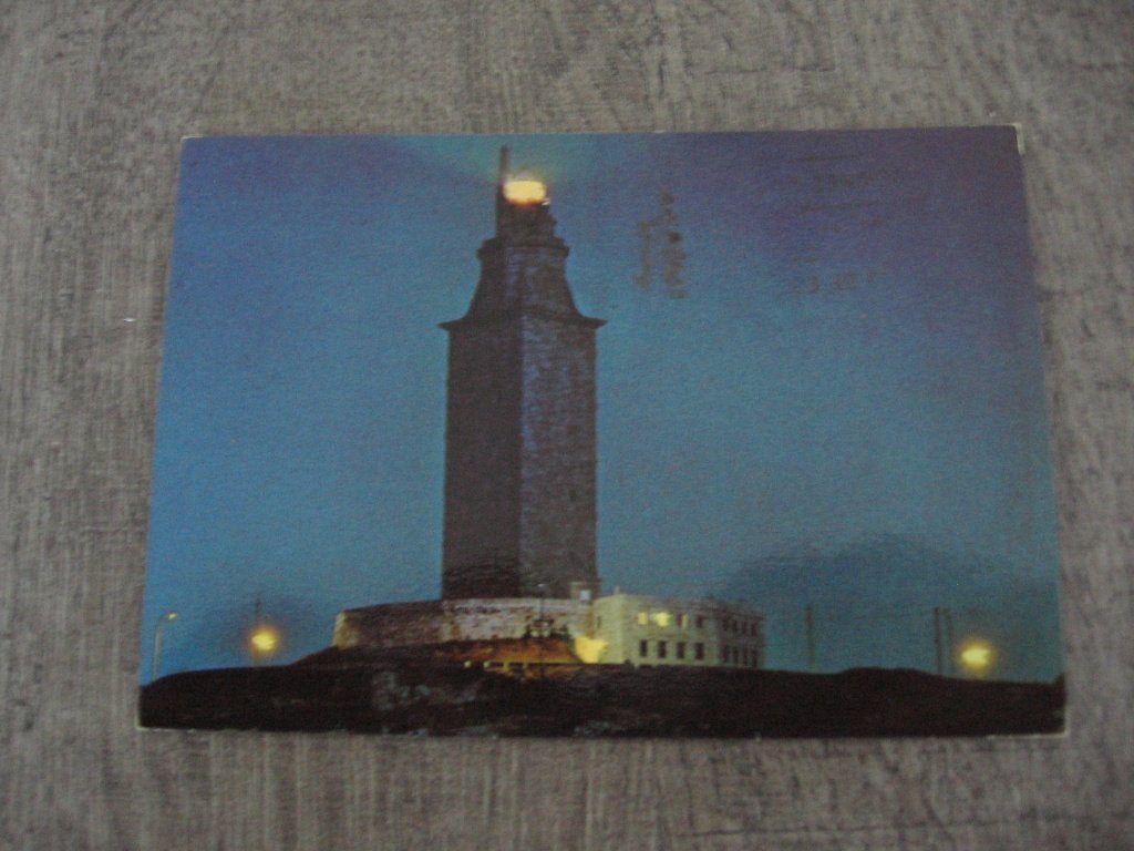 pk.TORRE DE HERCULES la coruna !!!, Ophalen of Verzenden, 1960 tot 1980, Gelopen, Spanje
