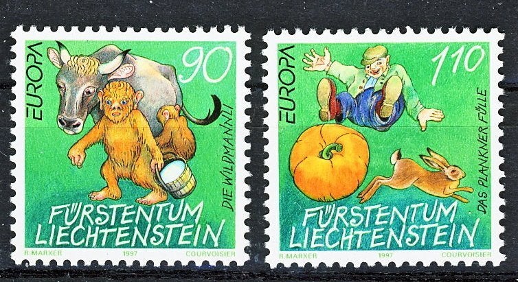 Liechtenstein 1997 - CEPT nr 1145 - 1146 **, Postzegels en Munten, Ophalen of Verzenden, Overige landen, Postfris
