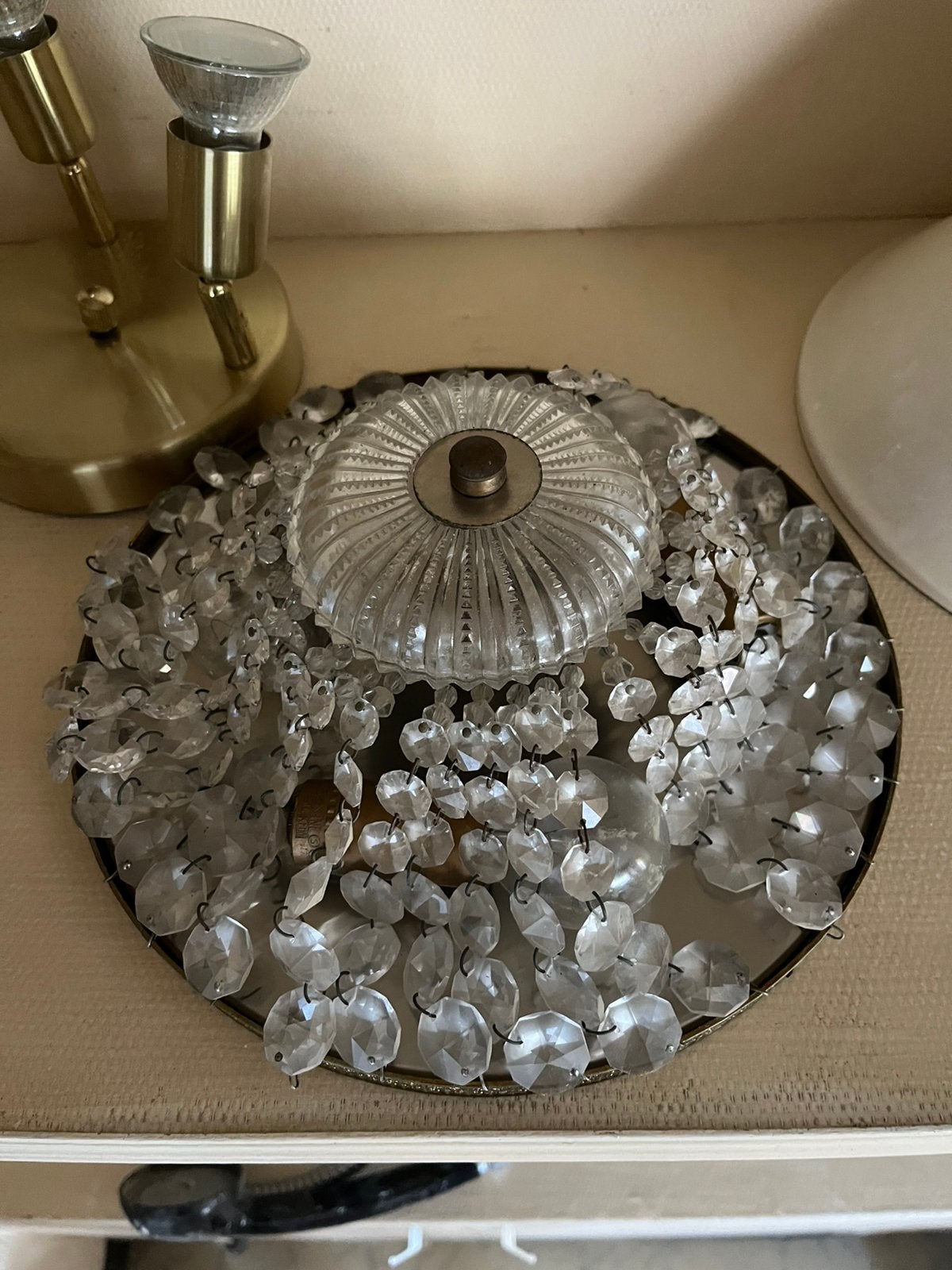 Lampe ancienne à vendre, Maison & Meubles, Lampes | Plafonniers, Enlèvement, Comme neuf