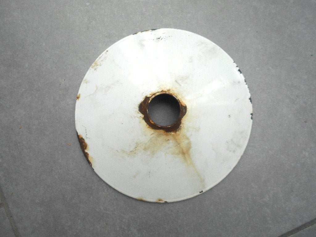 ancien abat jour industriel en tôle à repeindre, Suspension, Enlèvement ou Envoi, Vert, Utilisé