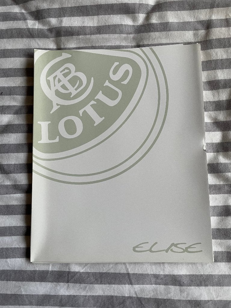 Dossier de presse “Lotus Elise” NEUF, Enlèvement ou Envoi, Neuf