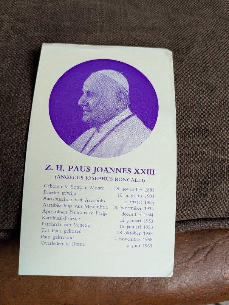 Z.H. paus Joannes XXIII, Verzamelen, Ophalen of Verzenden, Gebruikt, Christendom | Katholiek