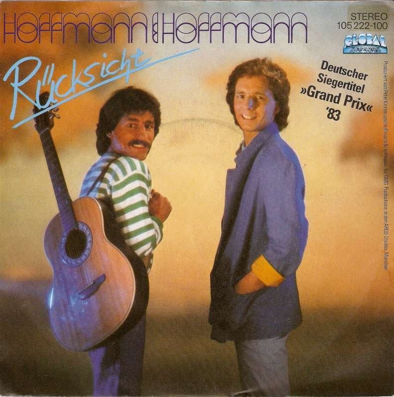 Singel Hoffmann & Hoffmann Rücksicht Eurovisie songfest 1983, Cd's en Dvd's, Ophalen of Verzenden, Zo goed als nieuw, Pop