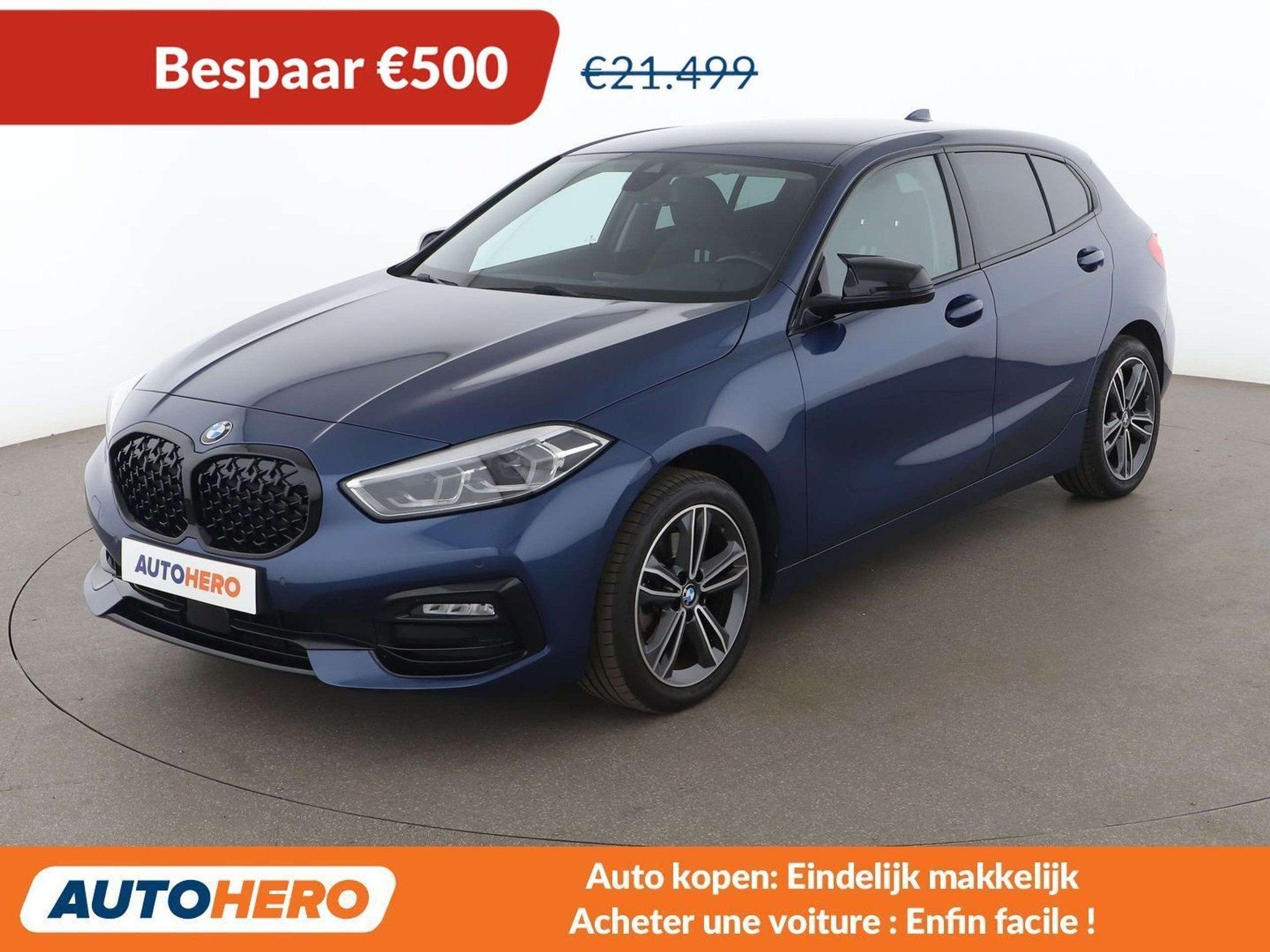 BMW 1 Serie 118 118i Sport Line (bj 2021, automaat), Auto's, 1 Reeks, Gebruikt, 1395 kg, 1499 cc