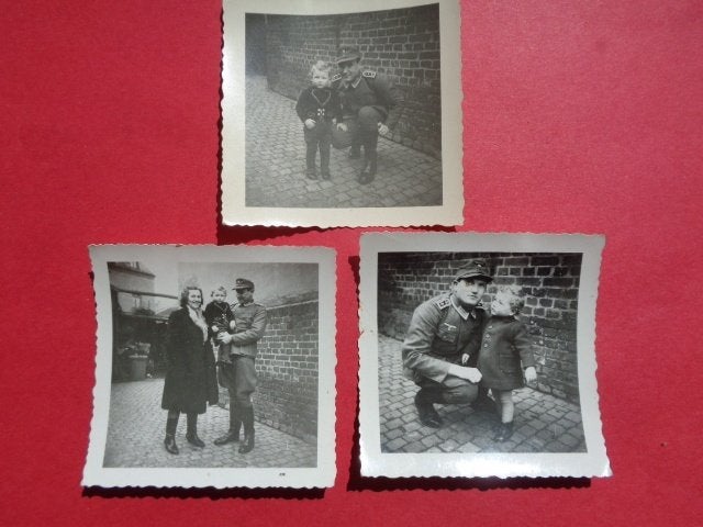 Kleine set originele foto's Wehrmacht , samen horend, Ophalen of Verzenden, Landmacht, Foto of Poster