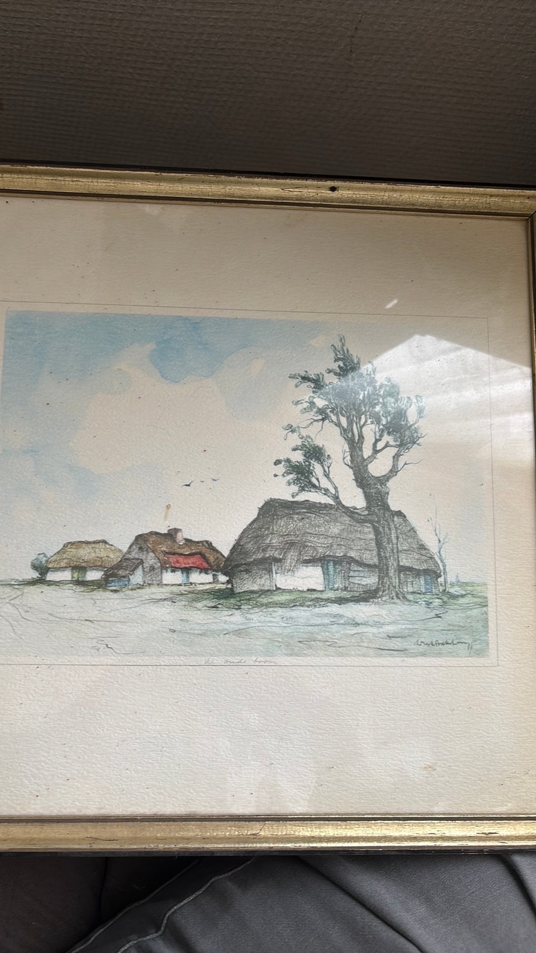 Dirk baksteen print., Antiek en Kunst, Ophalen
