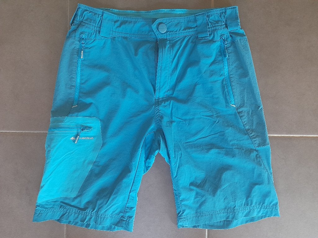 Quechua short blauw maat 38, Maat 38/40 (M), Blauw, Ophalen of Verzenden, Zo goed als nieuw