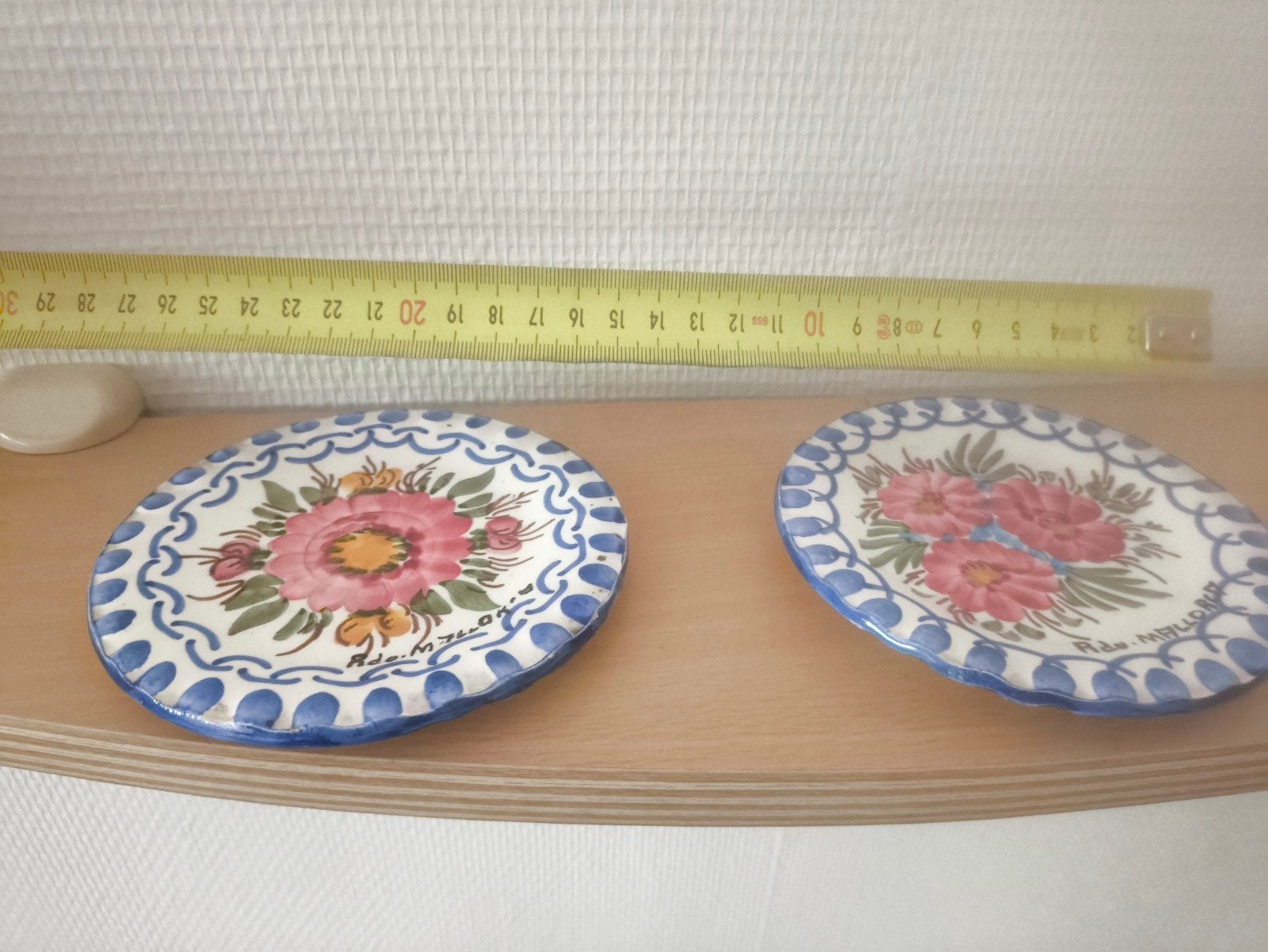 Paire de petites assiettes en céramique Mallorca, Antiquités & Art, Enlèvement ou Envoi