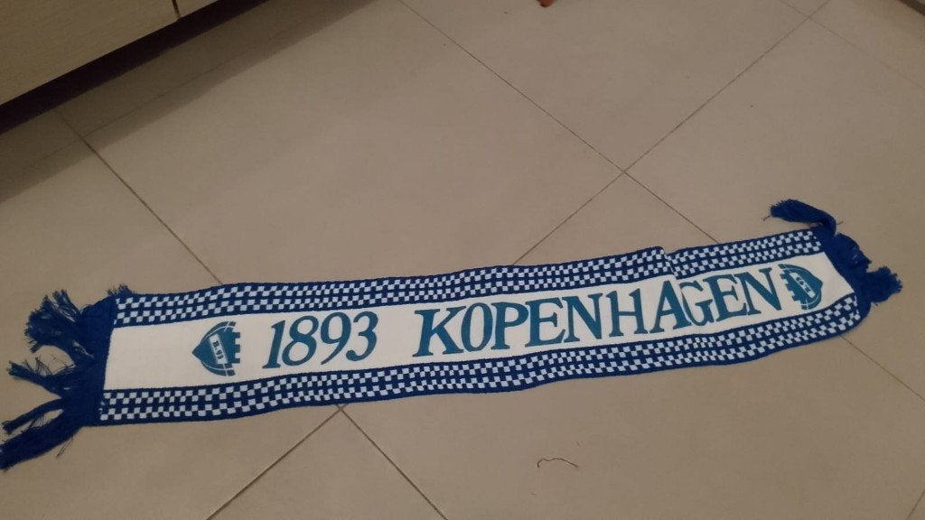 vintage voetbalsjaal 1893 Kopenhagen, Ophalen of Verzenden