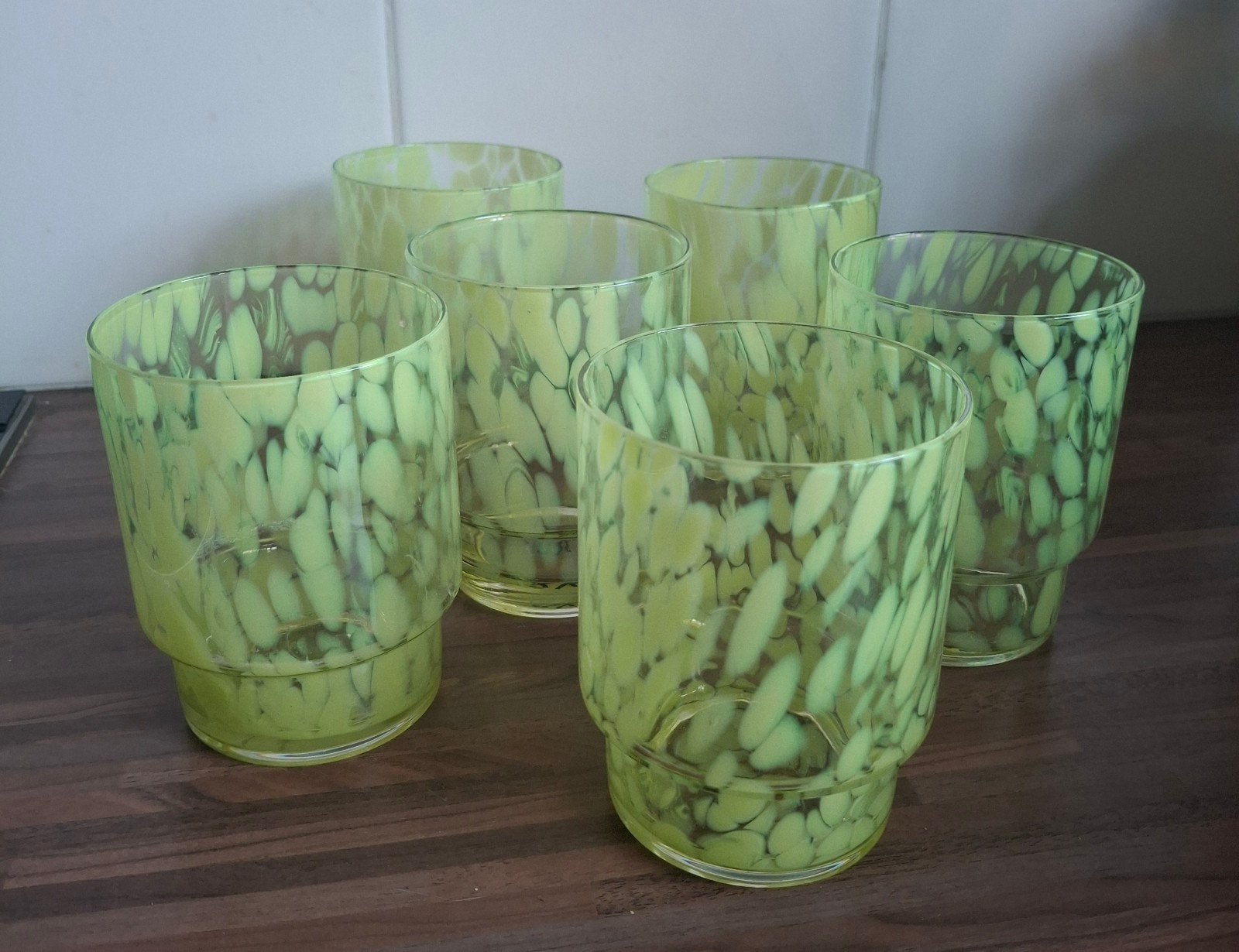 Glazen 6 stuks., Tuin en Terras, Ophalen