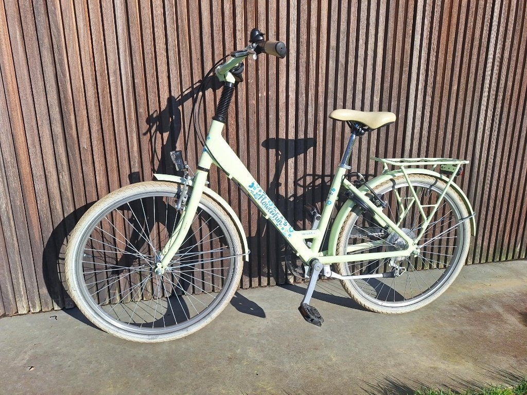 Kinderfiets Bikefun Flower fun meisje groen 24 inch, Ophalen, 20 inch of meer, Velgrem, Zo goed als nieuw