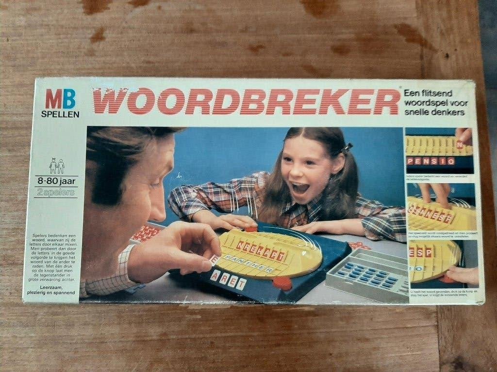 Vintage Woordbreker MB, Een of twee spelers, Ophalen of Verzenden, Gebruikt, MB spellen