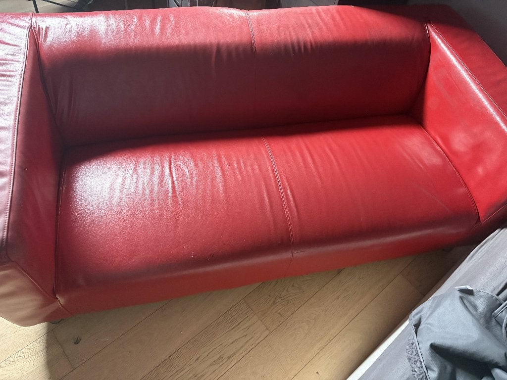 Mooie zetel ,ideaal voor mancave, Huis en Inrichting, Ophalen, Zo goed als nieuw, Driepersoons, Rechte bank