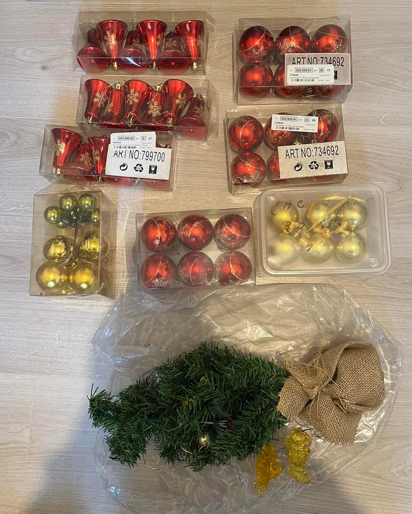 Kerst ballen, kertboompje, Ophalen, Zo goed als nieuw