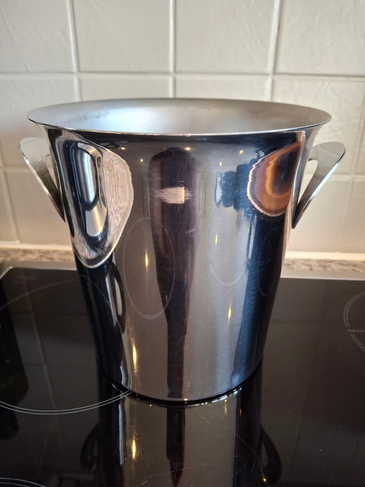 Seau à champagne Jean Couzon Orfèvre – Inox 18/10 – Made in, Enlèvement ou Envoi, Utilisé, Autres matériaux