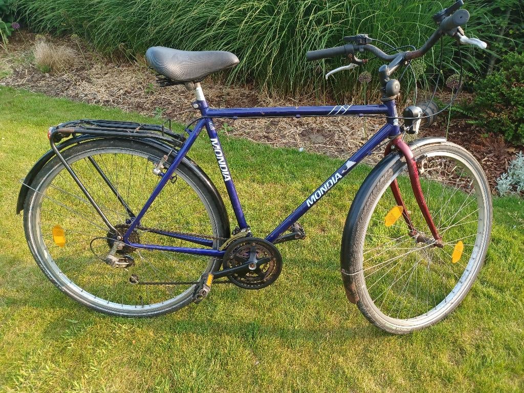Herenfiets Mondia, Fietsen en Brommers, Ophalen, Gebruikt, Velgrem, Versnellingen