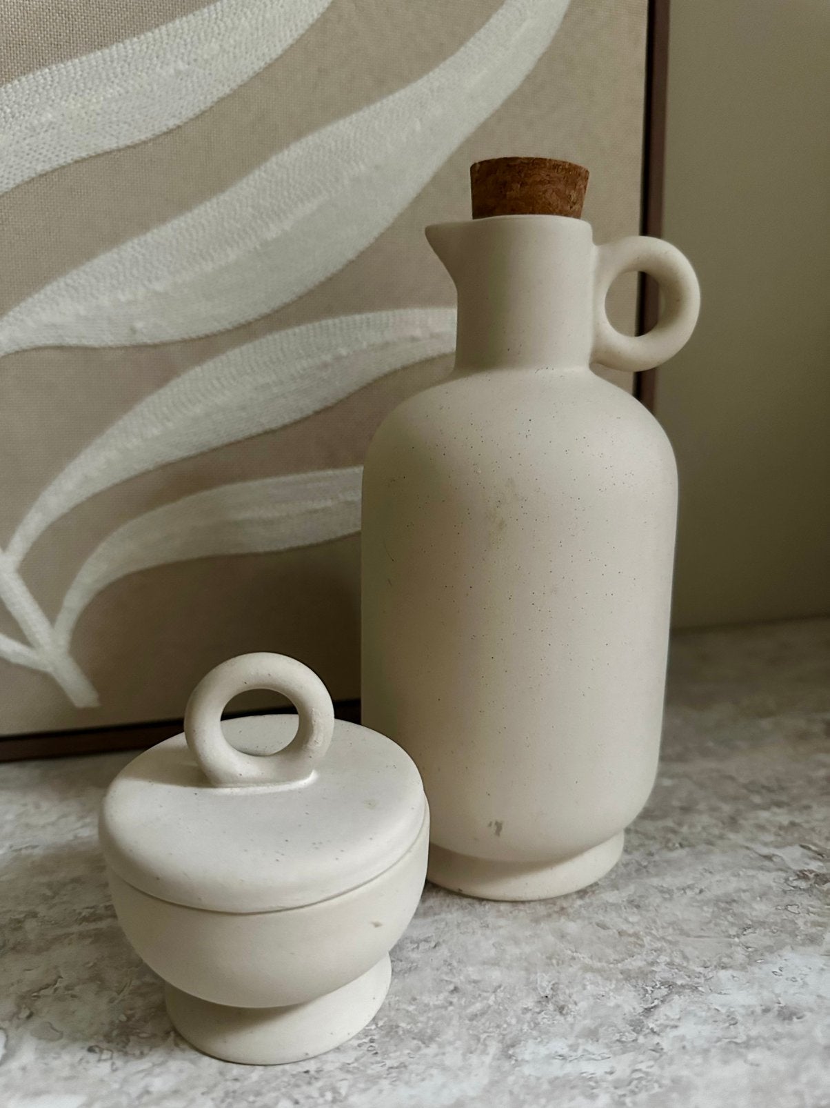 Deco set beige, Huis en Inrichting, Ophalen of Verzenden, Zo goed als nieuw, Beige