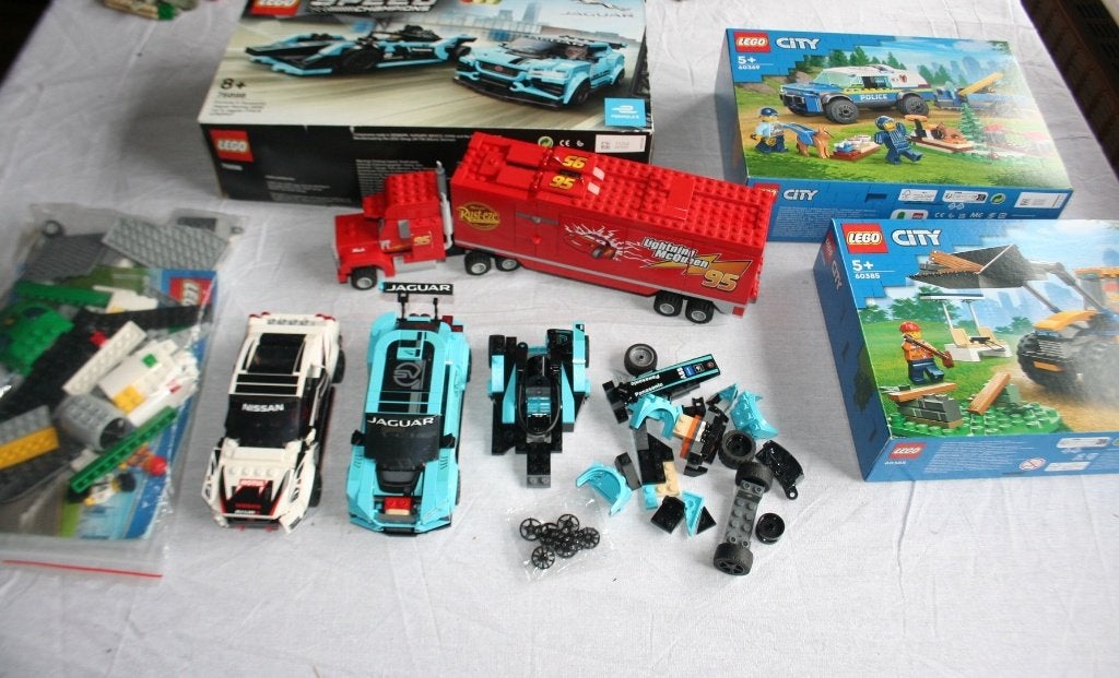 Lotje lego voertuigen city, disney cars, speed champions, Ophalen, Lego, City