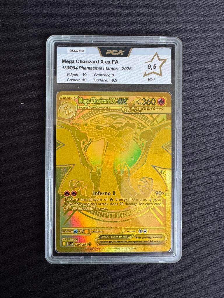 Mega Charizard X EX FA GOLD - MINT 9,5 STUKS, Ophalen, Nieuw