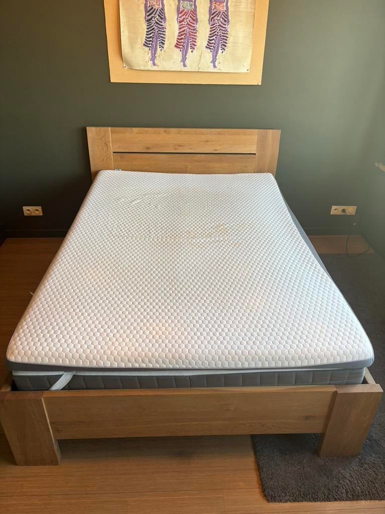 Topper van CozySense en matras van IKEA (140x200cm), Huis en Inrichting, Slaapkamer | Matrassen en Bedbodems, Ophalen, Tweepersoons