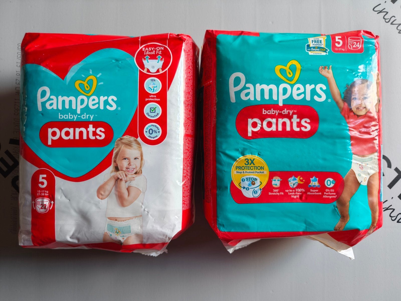 2 packs de pantalons étanches Pampers pour bébé taille 5, Enlèvement ou Envoi, Neuf