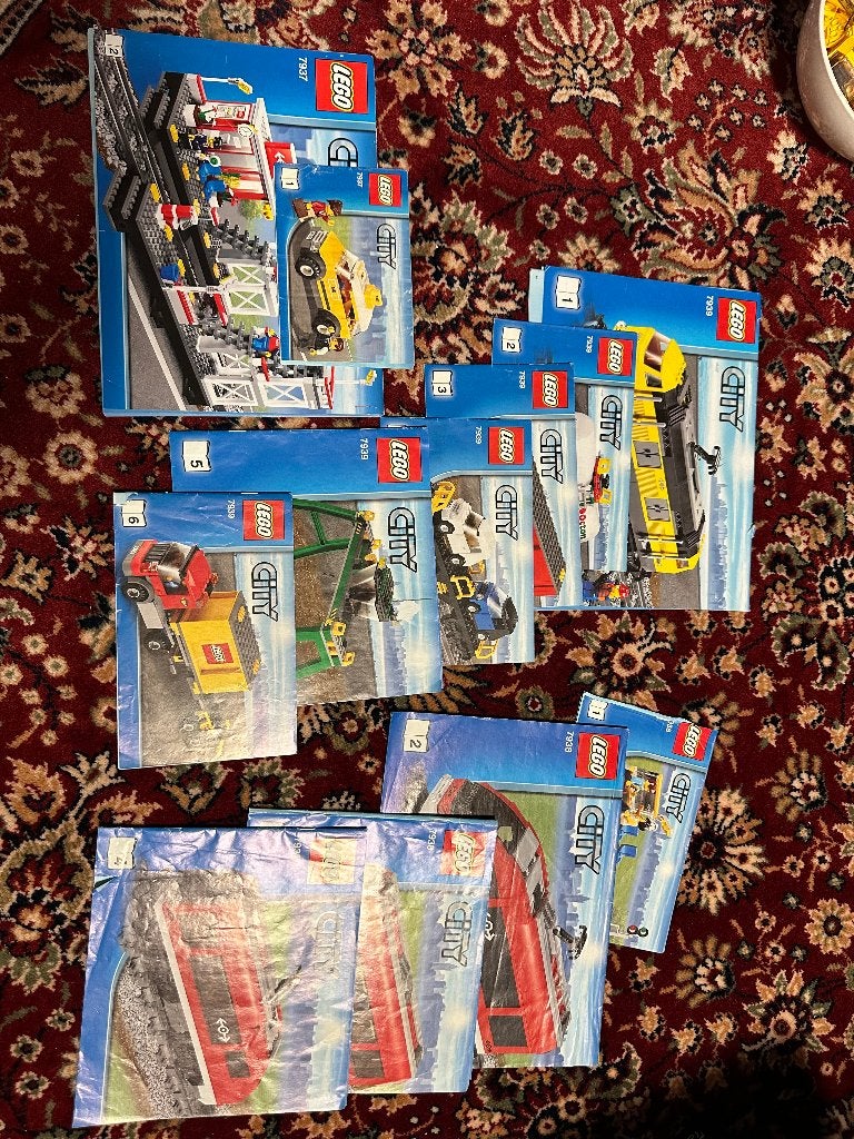 Lego train set, City, Lego, Ensemble complet, Instructions incluses