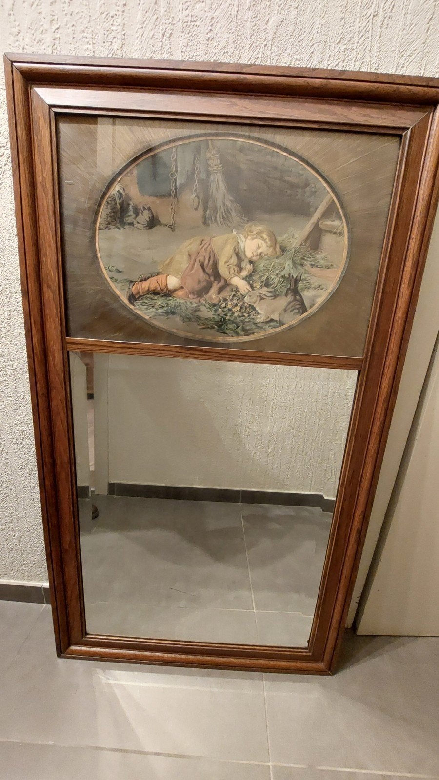 antieke spiegel, Enlèvement