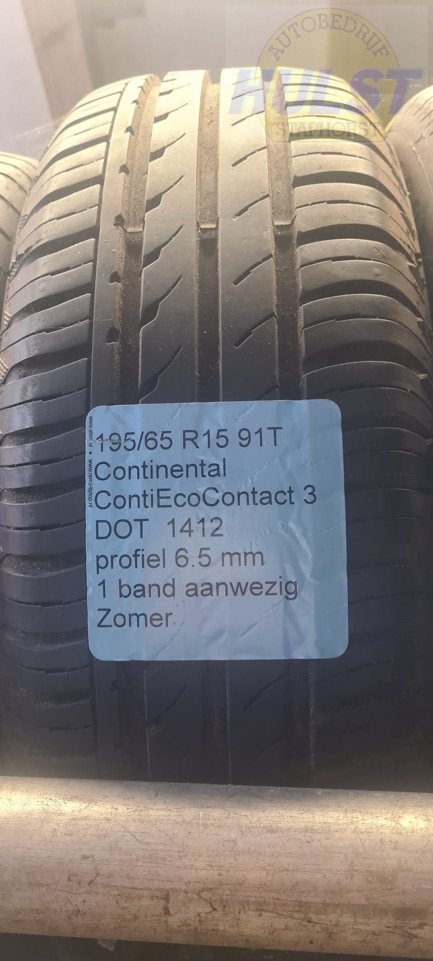 Gebruikte Continental zomerband 195/65 R15 91T, Auto-onderdelen, Banden en Velgen, Ophalen, Gebruikt, 15 inch, -