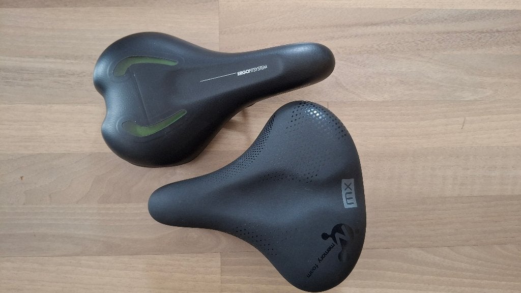 NIEUW Maxxus Memory zadel + BTWIN Ergofitsystem fietszadel, Vélos & Vélomoteurs, Enlèvement, Neuf, Selle, Fietszadel gelzadel btwin en maxxus damesfiets herenfiets e-bike